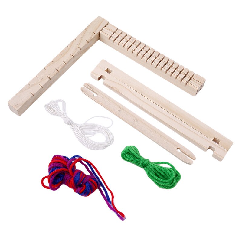 Baby Speelgoed Pretend Play Speelgoed Houten Traditionele Weefgetouw Childrens Houten Speelgoed Educatief Ambachtelijke Houten Weven Frame