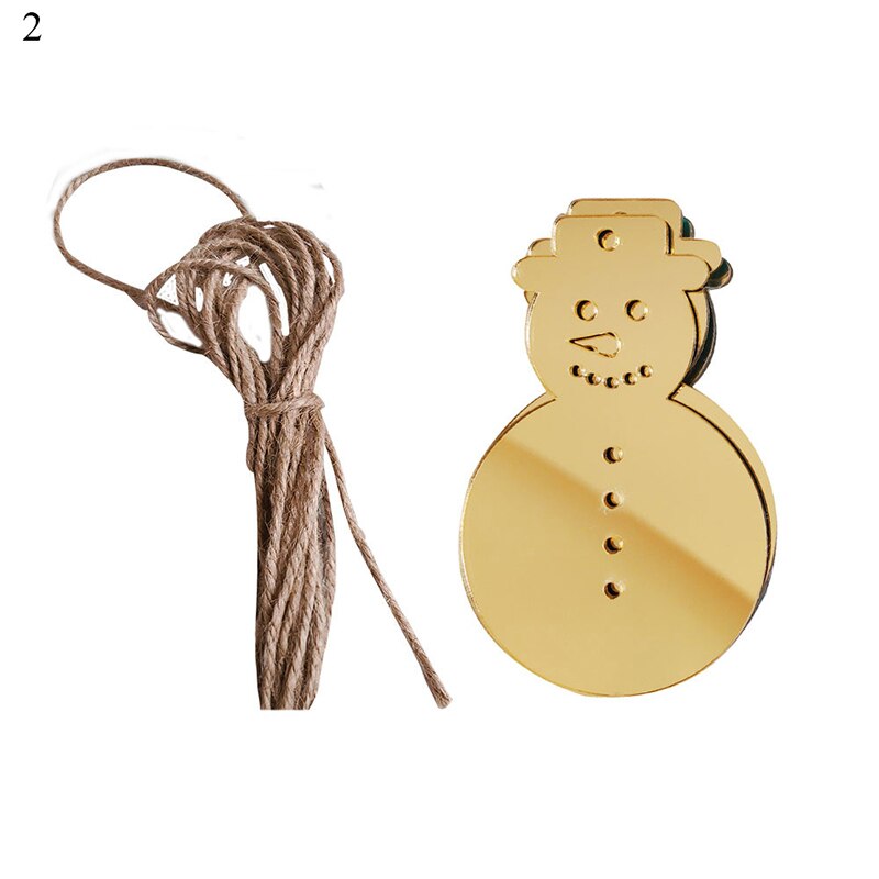 Kerst decoratie creatieve spiegel sticker gold sliver acryl spiegel stickers festival party stickers miroir: 2