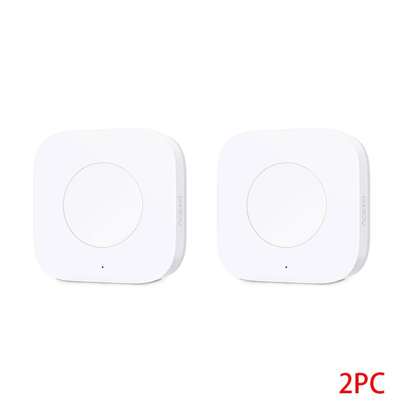 Xiaomi aqara sensor smart wireless switch key zigbee connection one button remote control for apple homekit mi home wxkg 11lm: 2 pcs