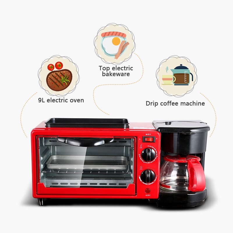 Machine à petit déjeuner multifonction 3 en 1, café au four, une Machine à petit déjeuner haute puissance ZG