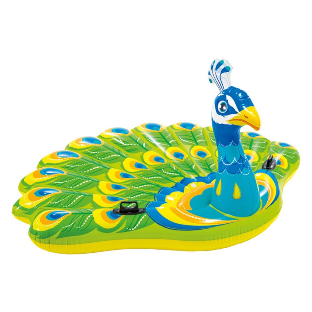 Colchoneta hinchable pavo real INTEX 193x163x94 cm