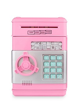 Automatische Spaarpot Elektronische Spaarpot Atm Wachtwoord Spaarpot Cash Coin Box Atm Bank Veilig Kerstcadeau: Roze