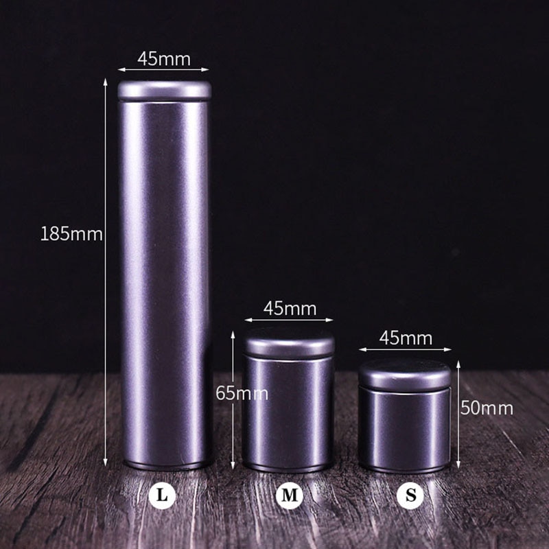 Kleine Mini Thee Caddy Draagbare Verzegelde Blik Kan Verpakking Geschenkdoos Thee Koffie Chocolade Verzegelde Container