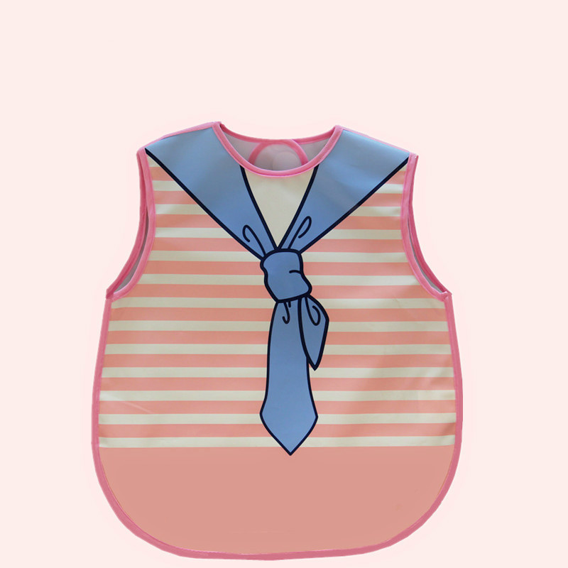 Baby Waterproof Cartoon Bibs EVA Sleeveless Feeding Bibs for Baby Infant Boy Girl Portable Adjustable Feeding Accessories: C