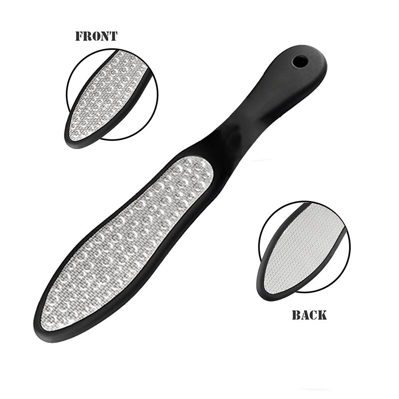 Rostfritt stål stor förhårdnad remover rasp fotfil hand nagel pedikyr verktyg