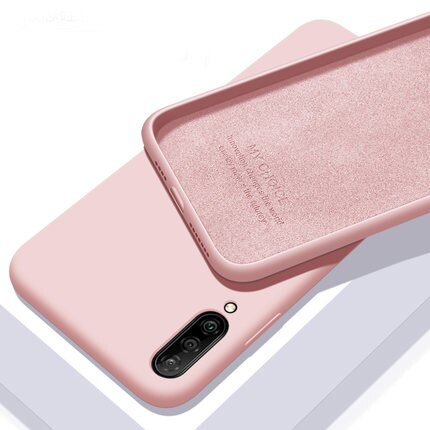 Voor Xiaomi Mi A3 Case Zachte Vloeibare Siliconen Slim Skin Coque Beschermende Cover Case Voor Xiaomi Mi A3 Lite A3lite Telefoon shell: For Xiaomi Mi A3 / pink