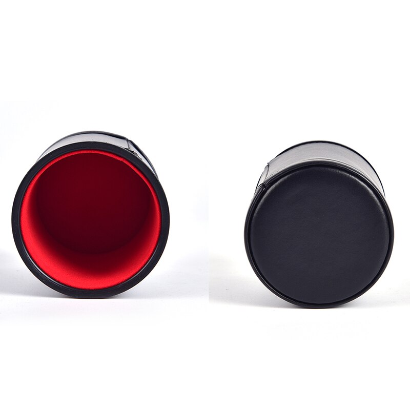 Foreign Trade PU Leather Flannel Mute Dice Cup Bar Game Supplies