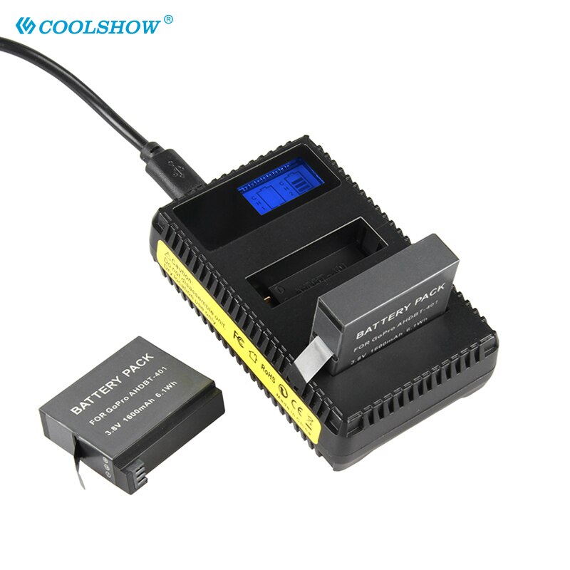 Ahdbt 401 1600Mah 3.7V Voor Go Pro Hero4 AHDBT-401 AHDBT401 Li-Ion Digitale Camera Batterij Voor Gopro 4 Hd hero 4 Batterijen