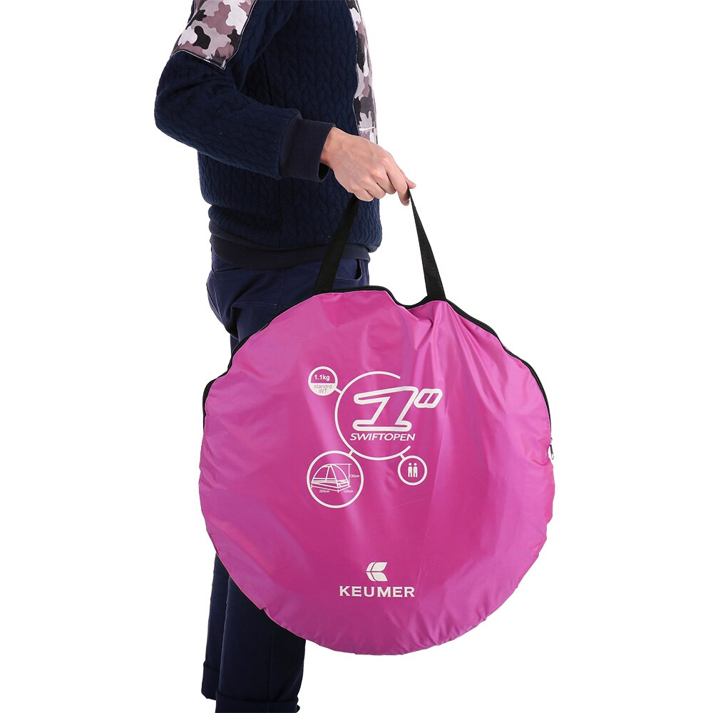KEUMER 2x1.2x1.3m tenda da campeggio esterna pop-su automatica viaggi anti UV riparo per il suola Cabana pesca escursionismo picnic tenda da spiaggia
