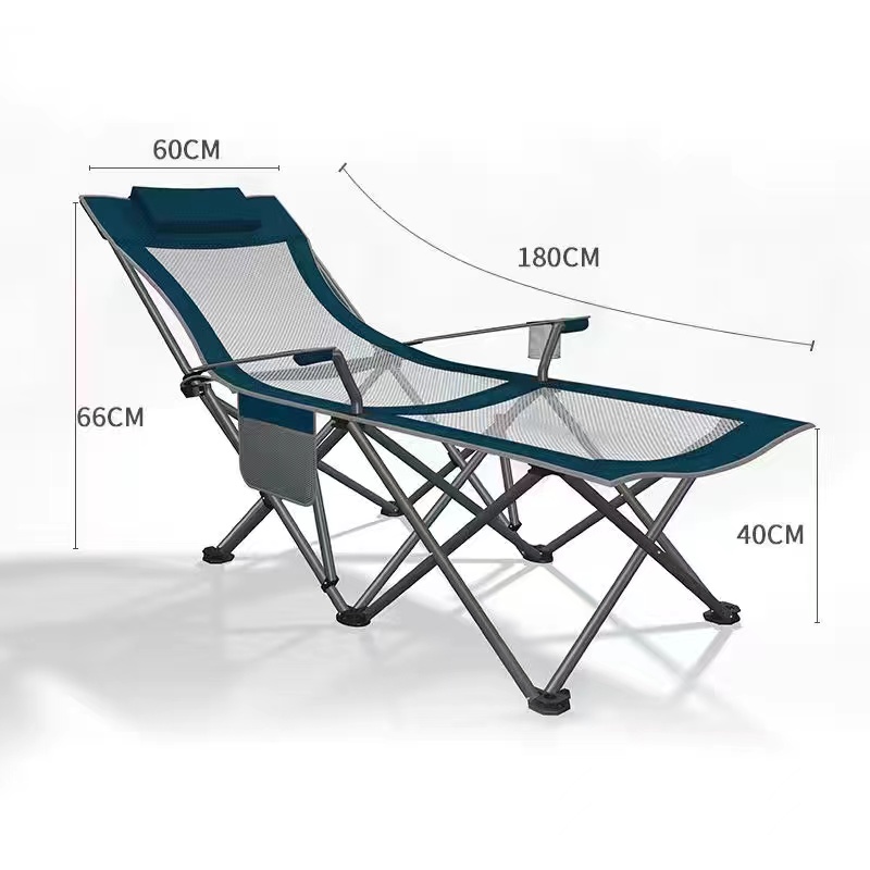 Camping Vouwen Bed Fauteuil Enkele Bed Kantoor Lunch Bed Draagbare Outdoor Vouwen Fauteuil Begeleidende Bed Te Dragen