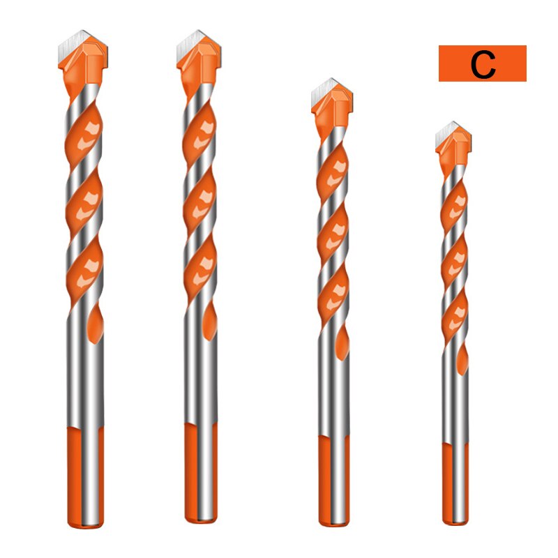 Ultimate Drill Bits Twist Drill Head Wall Ceramic Glass Punching Hole Working Set HG99: c