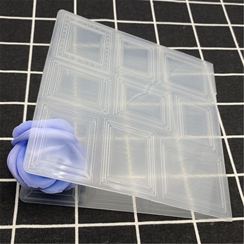 Polygon rectangle Square geometry plastic embossing folder for DIY scrapbook card envelop album frame decoration template