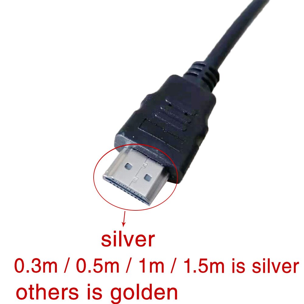 High Speed Hdmi-Compatibele Kabel 0.3M 1M 1.5M 2M 3M 5M 7.5M 10M 15M Video Kabels 1.4 1080P 3D Plated Kabel Voor Hdtv Xbox PS3