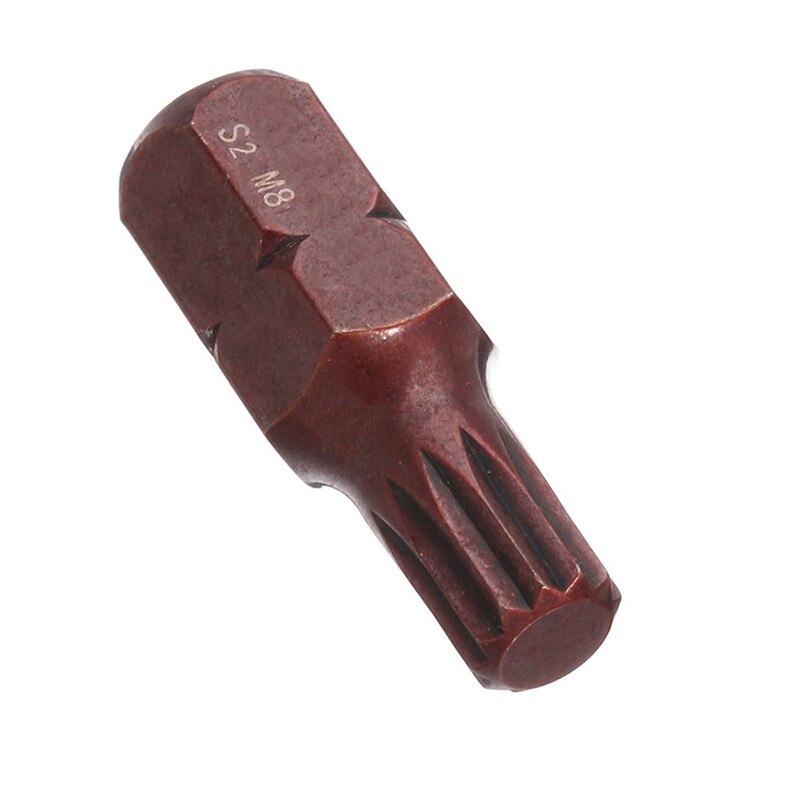 5Pcs/set 30mm Star Screwdriver Bit 10mm Hex Shank for Impact Screwdriver M5/M6/M8/M10/M12 S2 Alloy Steel