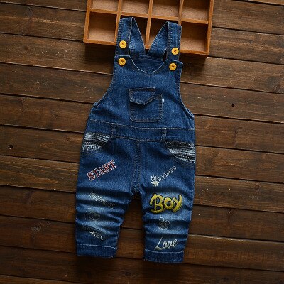 Peuter Infant Jongens Lange Broek Denim Overalls Kids Baby Boy Jeans Jumpsuit Kleding Kleding Outfits Broek: 24M