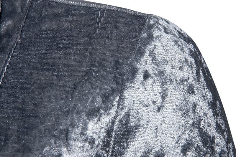 Królewski niebieski aksamit welurowa koszula mężczyzna 2019 jesień nowy slim fit z długim rękawem męskie ubranie koszule Casual w całości zapinana na guziki koszulka Homme