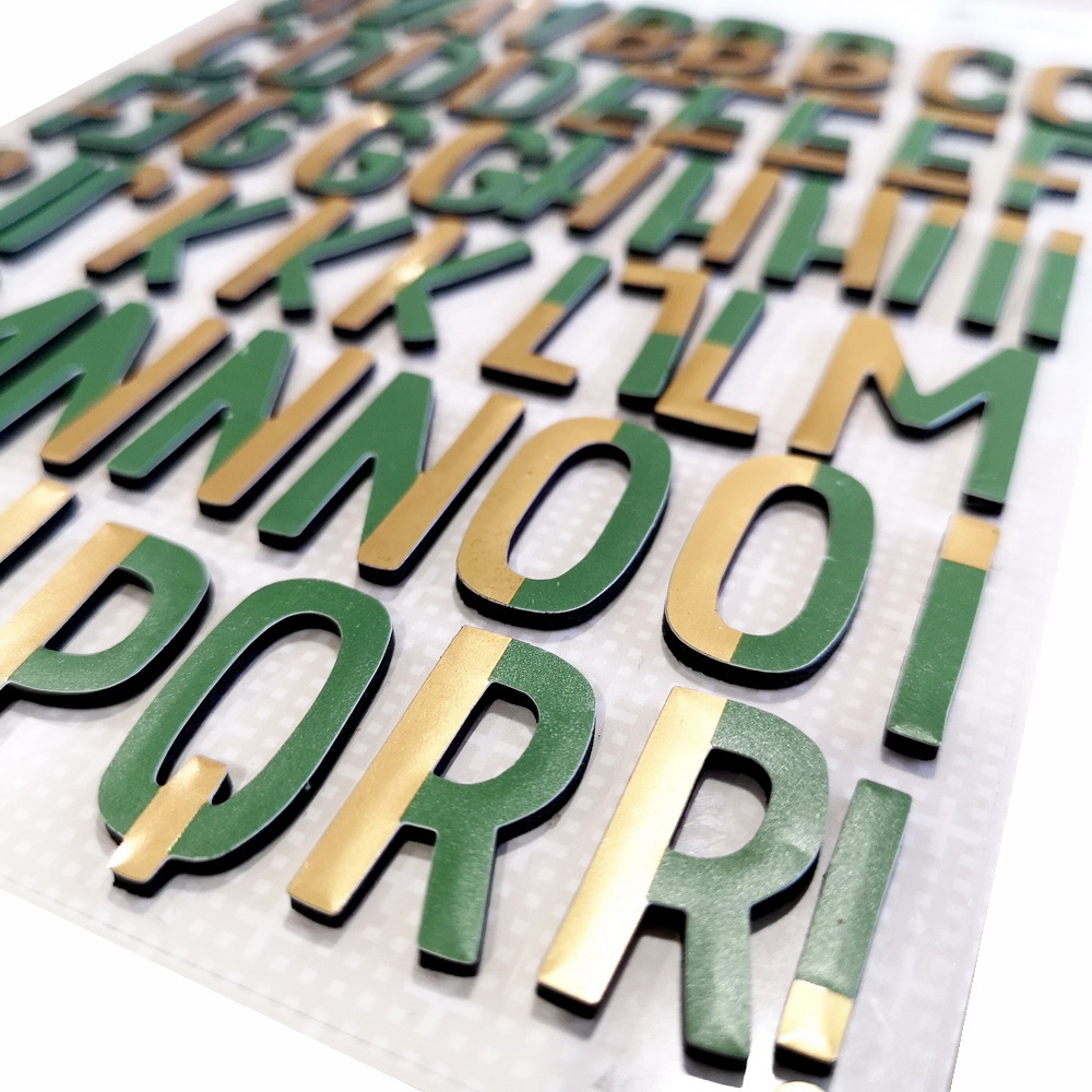 CRZCrafter Foam Alphabet & Numbers Stickers Embellishments Foil DIY Crafts For Scrapbooking Cardmaking Journal Decoration