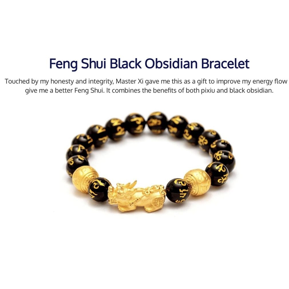 Feng Shui Obsidiaan Steen Kralen Armband Mannen Vrouwen Unisex Polsband Goud Zwart Bixie Rijkdom En Geluk Vrouwen Armband