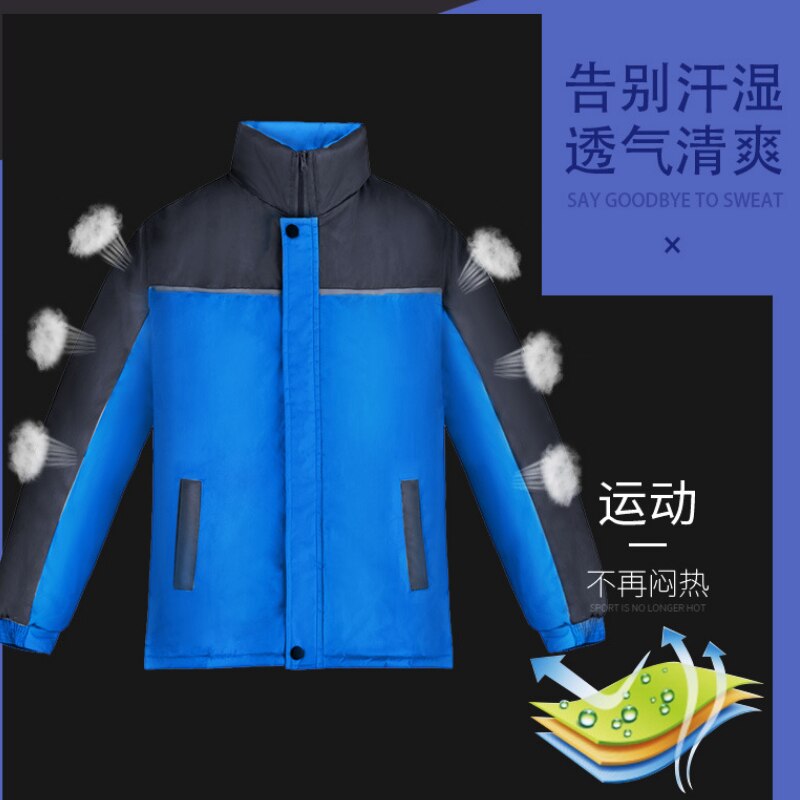 Heren buitensport fietsen reflecterende kleding wandelen bergbeklimmen winddicht waterdicht warme jas grote maat