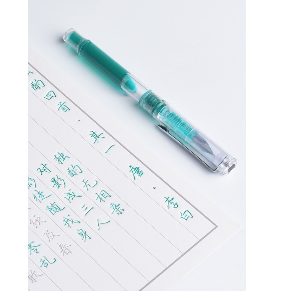 Transparent Fountain pen Crystal impression Extra fine nib ink pens calligraphy writing Stationery Office school supplies A6215