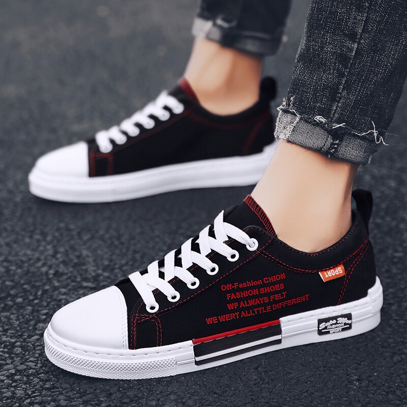 canvas shoes men men Shoes Men Casual Shoes White Sneakers summer Walking Shoes Black shoes Flat shoes Trainers