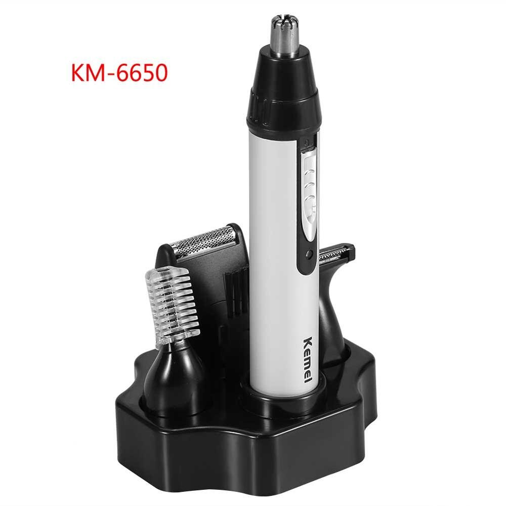 4 In 1 Ear Nose Trimmer Electric Shaver Beard Face Eyebrows Nose Ear Hair Clipper Automatic Removal Shaver For Men: White