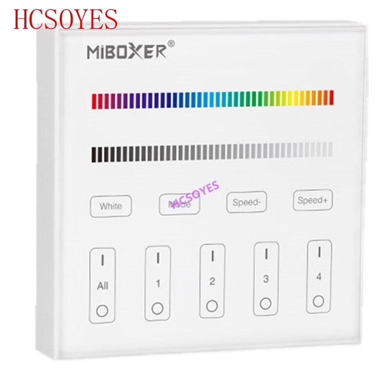 MIBOXER B0 B1 B2 B3 B4 B8 4 zones 8 zones 2.4GHz sans fil WIFI panneau tactile gradateur/RGBW/RGB + CCT LED télécommande intelligente