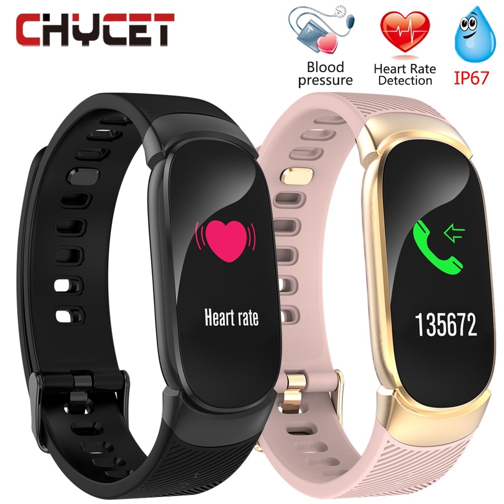 Smart Fitness Bracelet With Pressure Measurement Heart Rate Tracker Blood Waterproof Watch Smart Bracelet Women Activity Tracker