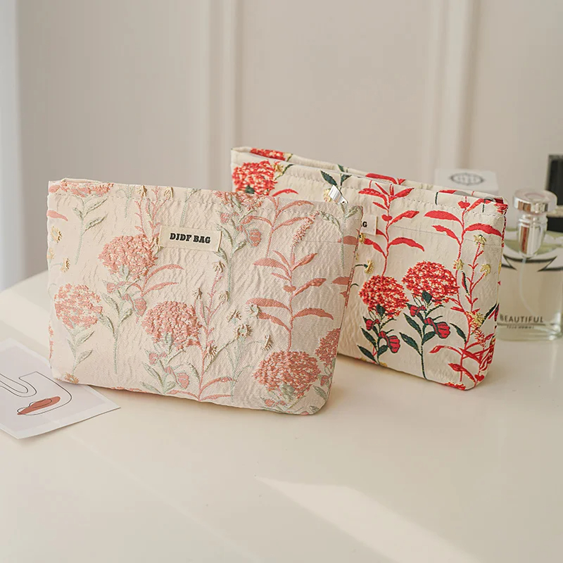 Women'S Cosmetic Bag Portable Lipstick Air Cushion Makeup Brush Storage Bag Large Capacity Handbag Travel Toiletry