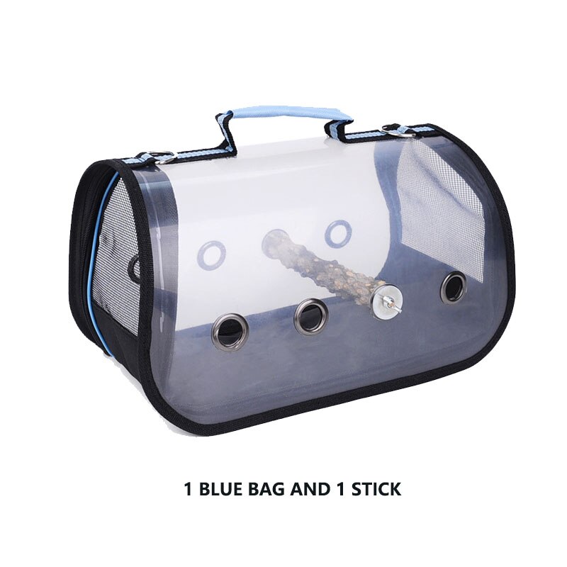 Portable Clear Bird Parrot Transport Cage Breathable Bird Carrier Travel Bag Small Pet Rabbit Guinea Pig Chinchilla Outdoor Bag: 6