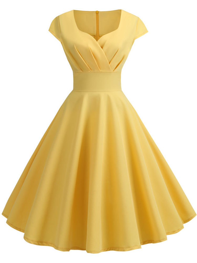 Vestido de verano de de manga corta, Pin Up, Rockabilly