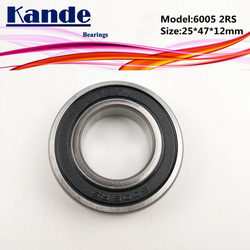 6005RS rodamiento 2 uds ABEC-5 6005 2RS rodamiento de bolas de ranura profunda de una sola fila 6005-2RS 25x47x12mm