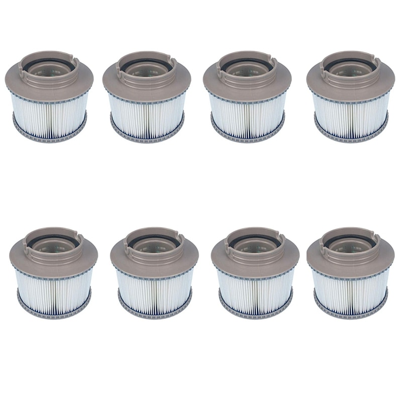 8 unids/lote para MSPA Paquete de filtros de repuesto x 8 bañera inflable para mantener limpio para filtro Mspa cartucho de filtro de agua: Default Title