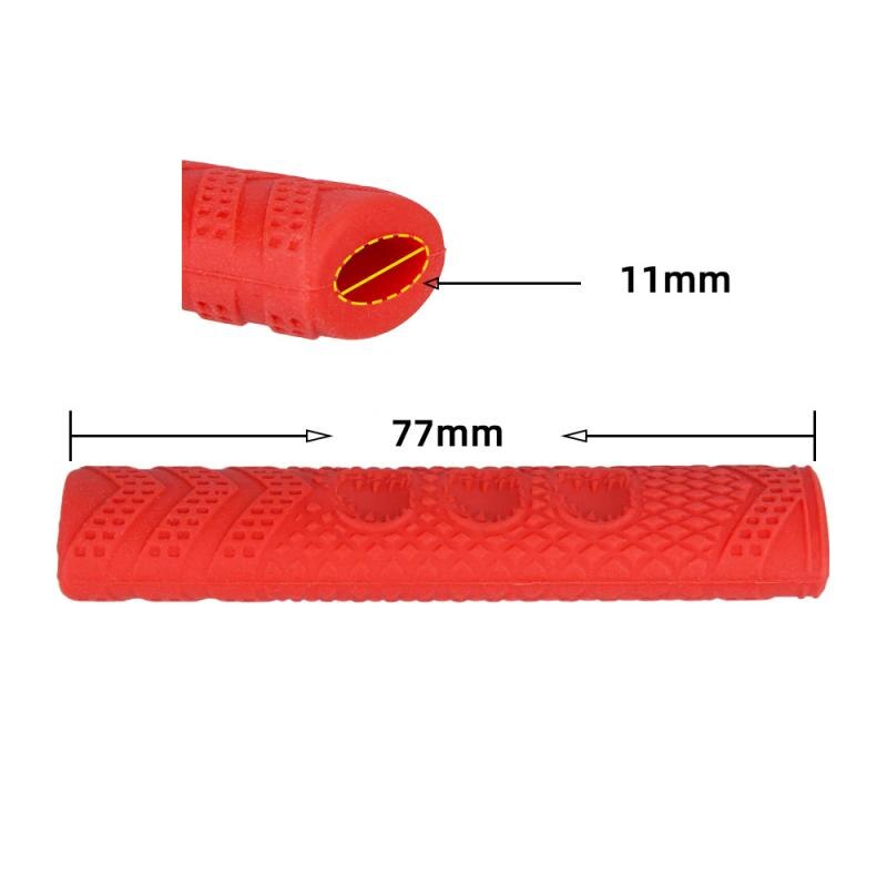 Couvre-Leviers Frein Vélo Silicone Anti-Dérapant - Lot De 1 Paire Rouge