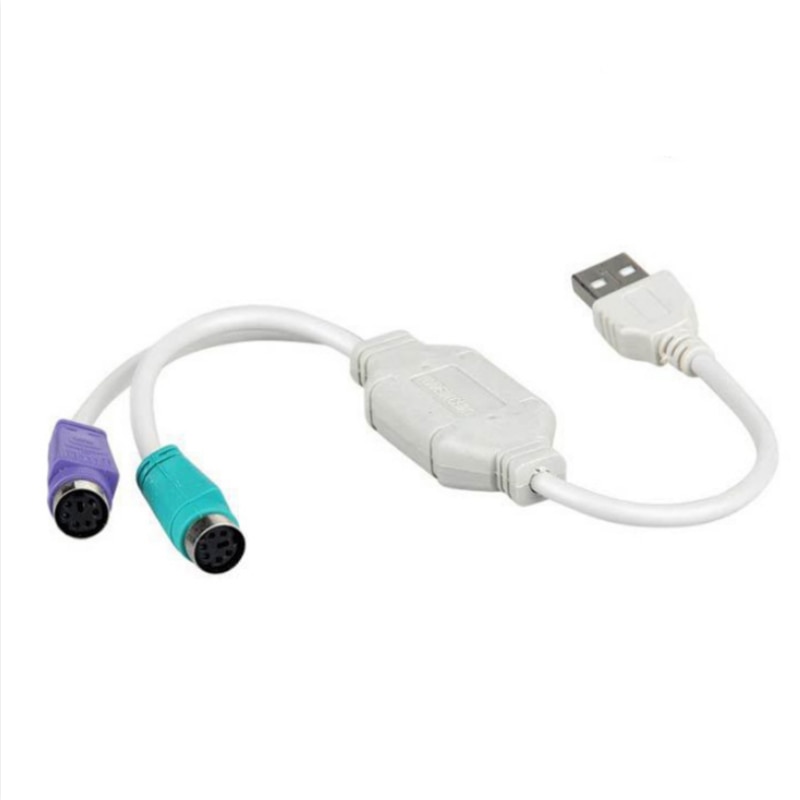 USB Male To PS/2 PS2 Female Converter Cable Cord Converter Adapter Keyboard