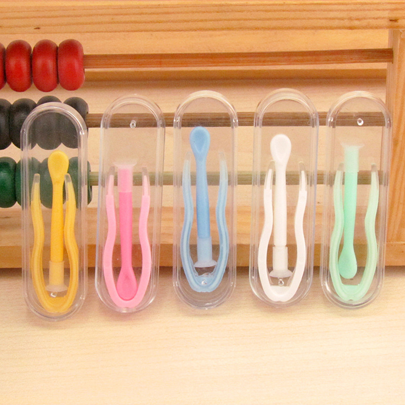 1 Set Multicolor Portable Contactlenzen Pincet Met Zuignap Stick Voor Contact Lens Inserter Remover Eyewear Accessoires