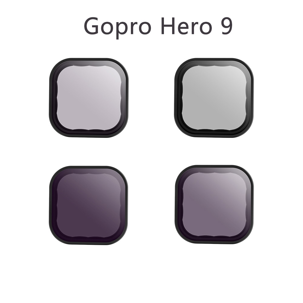 Juego de filtros TELESIN para Gopro 9, CPL, ND, 8, 16, 32, filtro de lente ND8, ND16, ND32, Gopro Hero 9, Cámara de Acción Go Pro Hero9