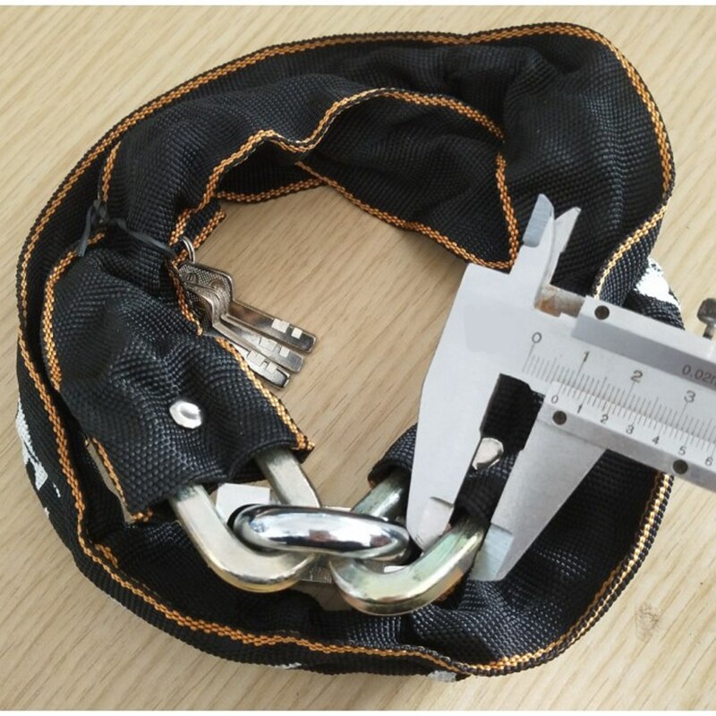 Steel Manganese Chain Lock for Bikes, Scooter and Motorcycles Heavy Duty Anti-Theft Padlock Safety Chain