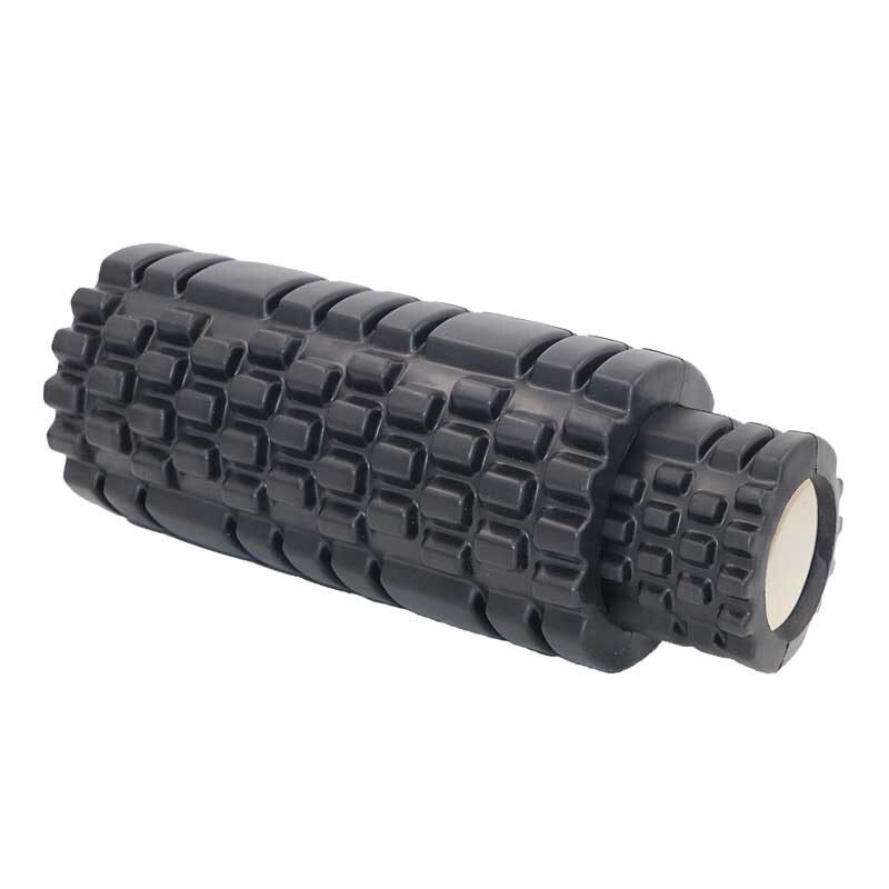 Fitness Back Roller Yoga Column Gym Fitness Foam Roller Pilates Yoga Exercise Muscle Massage Roller Soft Yoga Block: Black