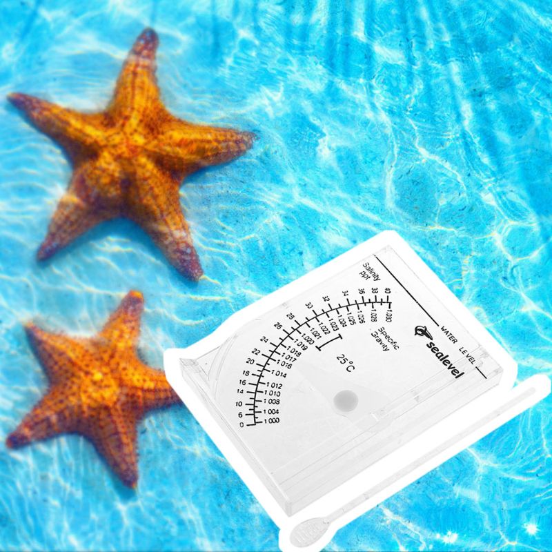 Hidrómetro cuadrado automático de agua salada, medidor de salinidad de agua salada para acuario marino, agua salada precisa