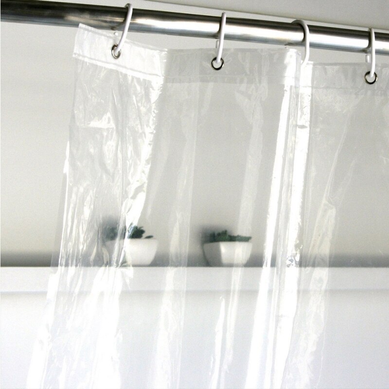 Simpelt badeforhæng peva gennemsigtigt badeforhæng vandtæt, meldug-bevis badeværelse forsyninger