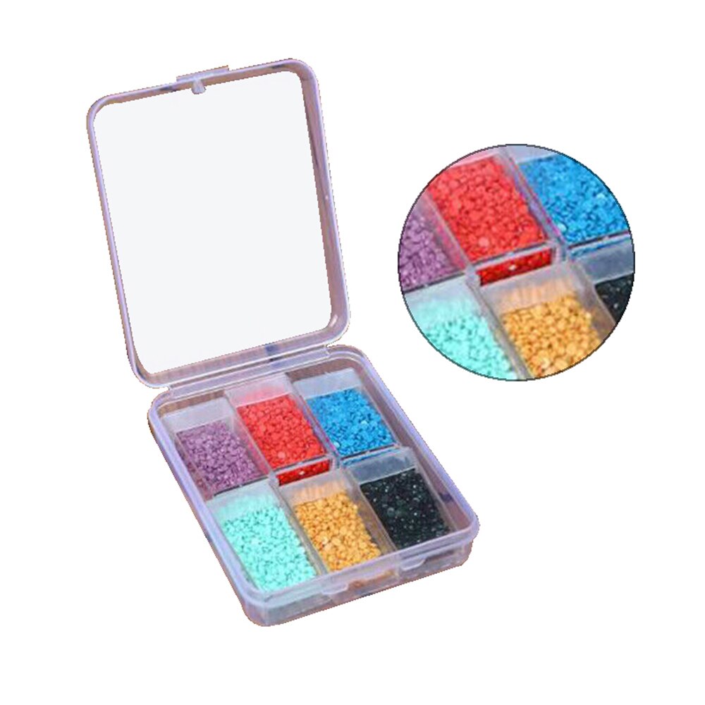 6/10/12/24/48/64 Grid Diamond Painting Jewelry Storage Box Nail Bead Transparent plastic Box Organize And Save Artifacts