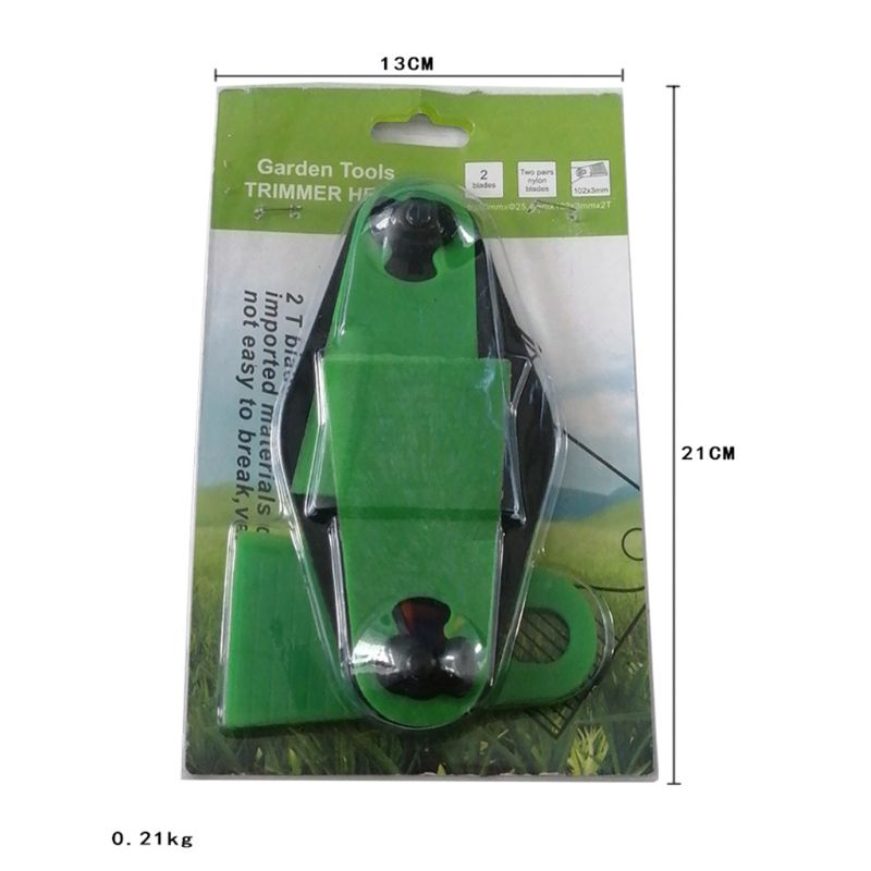 2 Teeth Blade Garden Lawn Mower Leaves Leaf Trimmer Head Cutter Cutting Disc