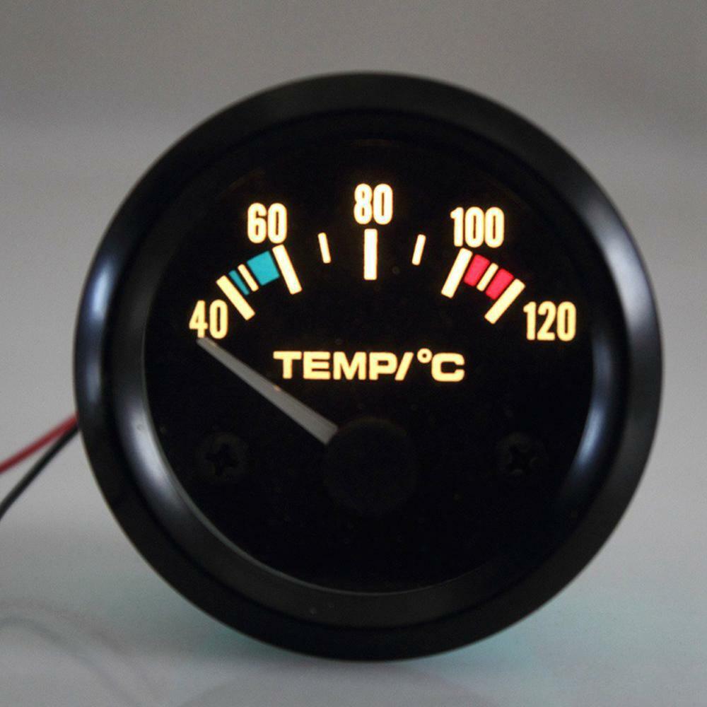 2" 52mm Digital Car Water Temp Temperature Gauge 40-120℃ LED Digital Pointer Display Motor Car LED Electrical Temp Gauge Meter