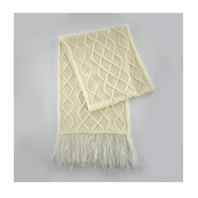 Vrouwen Winter Gebreide Sjaal Cashmere-Achtige Zachte Grote Wraps Mode Grote Grote Warme Vintage Accessoire Effen Kleur