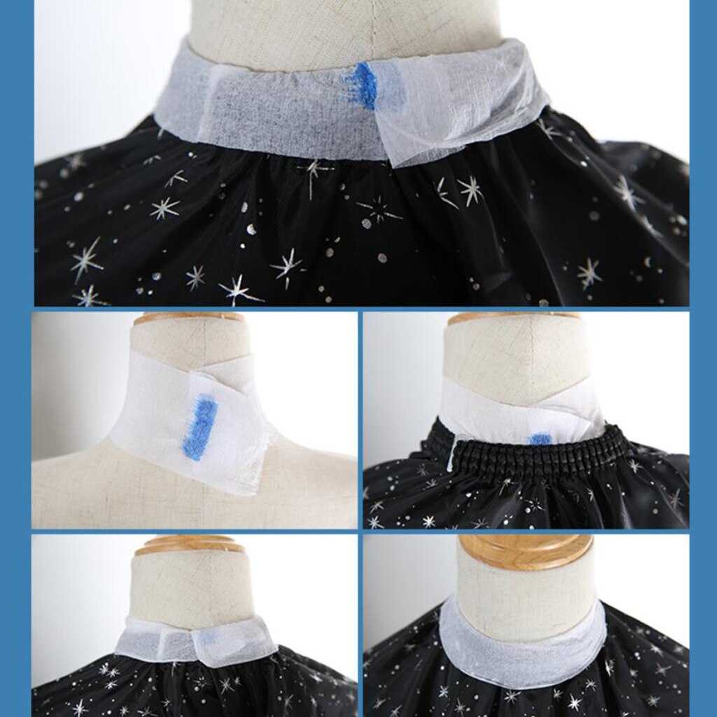 Rollo de papel con volantes en el cuello para salón de corte , desechable, de papel para peluquería