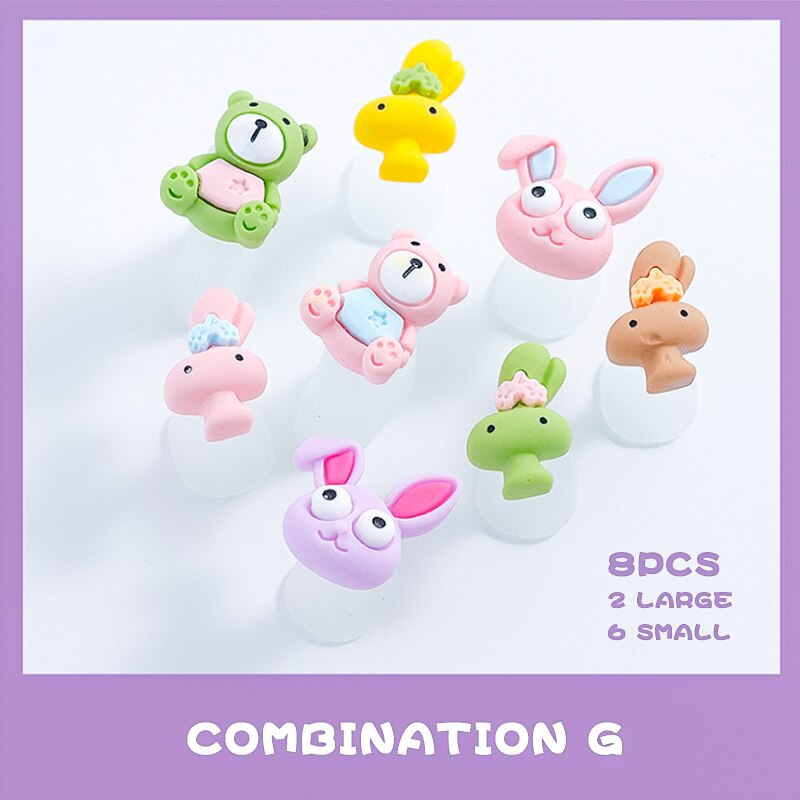 8 Stuks Accessoires Nail Art Siliconen Teen Separator Siliconen Voet Tenen Afscheiders Silicagel Celebrity Wind Teen Separator: G