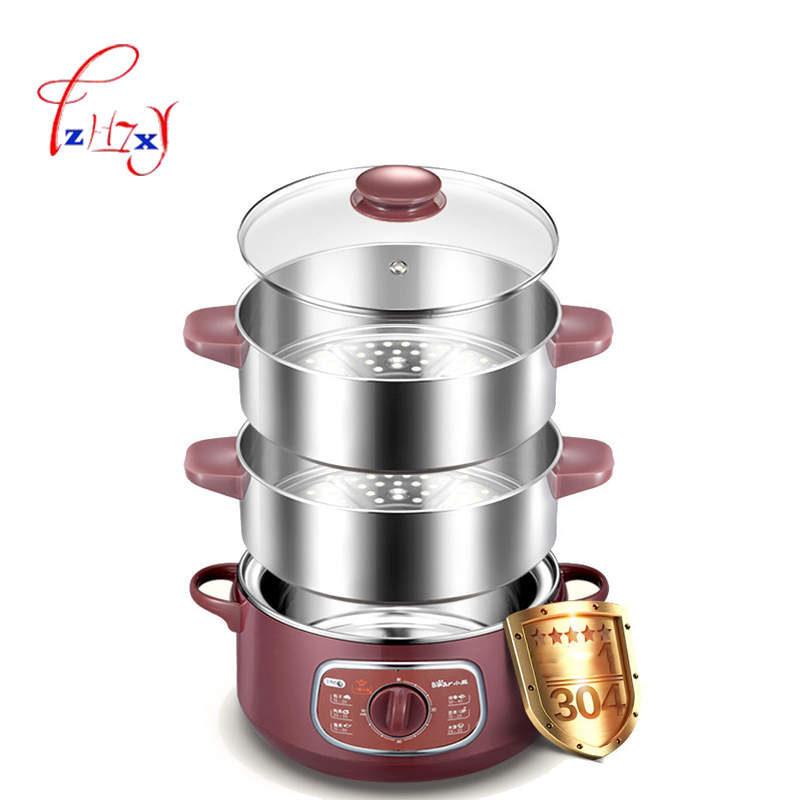 Home use electric steamer 8L Bun Warmer 800W Cooking Appliances Food Warmer Steamed Steamer Electric Steamer 220V 1pc