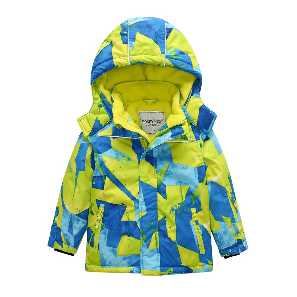 HONEYKING-ropa de esquí para niños, abrigo cálido de invierno a prueba de viento, impermeable, chaqueta de esquí para acampar, ropa de snowboard, prendas de vestir: Style E / 152