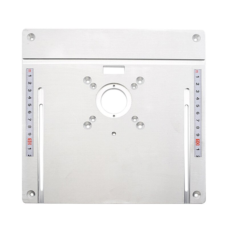 Router Table Aluminium Insert Plate Electric wood milling flip board with Miter Gauge Guide Table Saw Woodworking workbench
